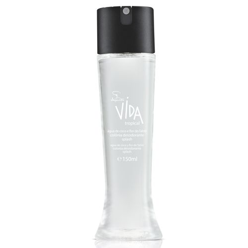 Colônia Spray Desodorante Splash Jequiti Vida Água de Coco e